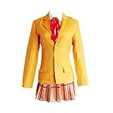 CHANGL Neuheit Cosplay Costume für Partykostüme Prison School Midorikawa Hana Kurzarm Uniformkleid 3-teiliges Outfit Full S