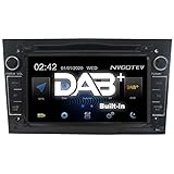 NVGOTEV Eingebautes DAB 7' Autoradio für Opel Vauxhall Corsa Zafira Antara Astra Vectra Meriva mit GPS Navigation Auto Link Audio Video Bluetooth USB SD SWC RDS,Klavier schw