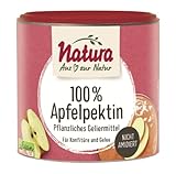 Natura 100% Apfelpektin – 200g – Pflanzliches Geliermittel ohne Zucker aus reinem Pektin – vegan und glutenfrei – Ideal zur Konfitüren- und Marmeladenherstellung