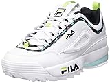 FILA Damen Disruptor A wmn Sneaker, White/Blue Tint, 41 EU