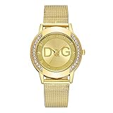 LILITRADE Damen Armbanduhr Analog Quarz Uhr mit Mesh Armband Mode Damen Uhren Ideal Geburtstagsgeschenk für Frauen Mädchen - G