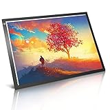 Colisal Leuchttisch A3 LED Light Pad, Ultradünne Tragbare Leuchtplatte, Stufenlos Dimmbar und Flackerfreies Design, Lichttisch für Diamond Painting, Animation, Skizzierung