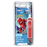 Oral-B Elektrische Kinder-Zahnbürste von Braun, 1 Griff mit Marvel Spider-Man, 1 Zahnbürstenkopf, für Kinder ab 3 J