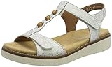 Remonte Damen D2062 Sandale, Weiss/pearlbronze-pearlcream/Weiss / 80, 42 EU