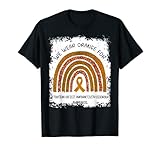 Wir tragen orangefarbenen Regenbogen für ADHS, tolles Bewusstsein T-S