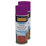 Kwasny 2X Belton Robust Buntlack Lackspray Lack Spray Spraylack Schwarz Seidenglanz 400 M