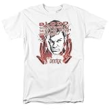 Dexter Blood T Shirt Mens TV Merchandise Serial Killer White Men T Shirt White S