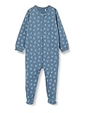 Fixoni Unisex Baby Nightsuit with Zipper and Foot Kleinkind-Schlafanzüge, China Blue, 92