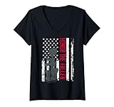 Damen Ehre die Gefallenen - Veteranen T-Shirt mit V