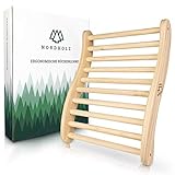 Nordholz® Sauna Rückenlehne ergonomisch - Die Perfekte Rückenstütze für sofortigen Wohlfühleffekt - Sauna Zubehör aus 100% nordische Fichte für Infrarotkabine - Holz Lehne Saunazubehö