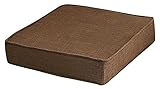 LUOYANFA Leinen-Schaumstoff-Stuhlkissen,quadratischer Vollfarb-Stuhl-Pad gesteppt Design mit Reißverschluss waschbarer Stuhlkissen zum E