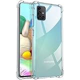 iMoshion kompatibel mit Samsung Galaxy A71 Hülle – Shockproof Case Handyhülle – Silikon Schutzhülle in Durchsichtig/Transparent [Verstärkte Ecken, Stoßfest, Dünn]