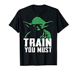 Star Wars Yoda Train You Must Two Tones Portrait T-S