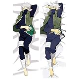 dili-bala Hot Anime Naruto Shippuden Kakashi Körper Kissenbezug Throw Kissenbezüge Hüllen Quadrat Dekorative Kissenbezüge Kissenbezug für Sofa(M-50 * 150cm)