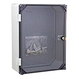 ELEKTRO-PLAST Schaltschrank mit Schloss UNI-1/T 400x300x160mm Verteilerschrank Industriegehäuse Schaltkasten IP65 43.11 AUFPUTZ 5757, G