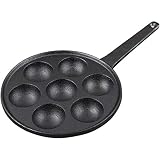 Professional Crêpespfanne antihaft beschichtet Ei Brat Pan, Ei Poacher Antihaft Runde Pfanne Für Eiern, Pfannkuchen, Steaks, Krepps Pancake Pan, Spiegelei Burg