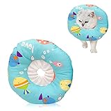LxwSin Katze Schutzkragen, Halskrause Katze, Einstellbares Heilung Elizabeth Collar Haustierhalsband für Nach der Operation Kitten Puppy Rabbit Schützend Halsband für Anti-Bite Lick Wounds (S)