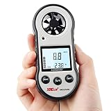 Digitaler Windgeschwindigkeitsmesser Anemometer Handheld Windmesser Luftströmungsgeschwindigkeitsmesser zum Messen von Temperatur/Geschwindigkeit, Windmesser zum Schießen Windsurfen Angeln Jagd G