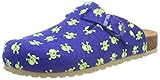 Lico BIOLINE CLOG STAR Unisex Kinder Pantoletten, Blau/ Lemon, 29 EU