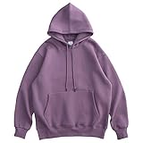 VFIVE UNFOUR Mens Hip Hop Multi-Colour Oversized Thick Cotton Hoodies Sweatshirts Solid Color F