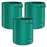Alaskaprint 3X Gartenabfallsack Selbstaufstellend Gartensack Laubsack 272L aus robustem Polypropylen-Gewebe (PP) 150g/m² Laubsack Gartenkorb Wasserdichtes Material 390g