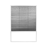 Fliegengitter Insektenschutz Dachfenster Plissee Alurahmen Bausatz 80 x 160 cm weiß