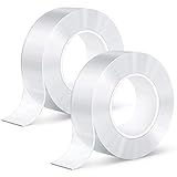 Doppelseitiges Klebeband extra stark, kinkaivy 10M Nano Tape Spurloses Waschbares Klebeband, Wiederverwendbares Klebebänder, Transparent Klebeband Wasserdichtes Rutschfest Multifunk