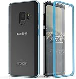 Urcover Samsung Galaxy S9 Hülle I Original berühmt durch Galileo I Hard-Edition I QI-fähig I Rundum 360° Schutzhülle I Crystal Clear Case in Blau I Vorne + Hinten optimal geschü