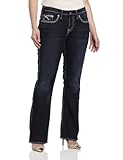 Silver Jeans Damen Übergröße Frances Bootcut Jeans 48, Indigo,