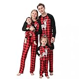 Weihnachten Schlafanzug Familien Pyjama Set Lang Fun-Nachtwäsche Herren Damen Jungen Mädchen Nachthemd Hausanzug Warmer Weihnachtsanzug Printed Home Kleidung Weihnachts-Pyjama W