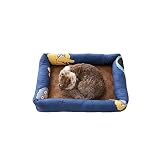 GPMBHNV Hundebett Hundekissen, Sommermatte Katzenbett mit Abnehmbarem Bezug und Wendbarem Kissen Hundekorb Tierkissen Hundesofa Hundeliege Hundekörbchen Schlafplatz Hundematratze (Color : B)