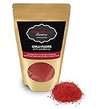 Sonnengold Chili-Pulver | Serrano-Pfeffer 12.000 Scoville | sonnengetrocknet, hochqualitativ |100% natürlich und rein, 600g