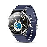 LXZ 1,28 Zoll Full-Touch-Business-Mode Gesundheit wasserdichte Multi-Sport-Smart-Uhr Für Männer Und Frauen HD IPS Intelligente Uhr Farbdisplay Tracking,