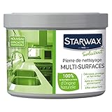 Starwax Reinigungsstein, 375 g, 100% natürlicher Ursprungs, in Topf, reinigt, entfettet und p