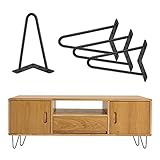 Tischbeine Hairpin, Möbelbeine 20cm Hairpin Leg Metallfüße Tischbein Haarnadel Regal Füße Metall Metallfüße Klein Haarnadel Tischbeine für Möbel Möbelbeine Haarnadel Tischb