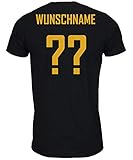 myfashionist Kinder T-Shirt Fußball Trikot WM/EM Deutschland Trikot in Verschiedene Grössen für Jungen und Mädchen mit Wunschname UND Wunschnummer (122/128)