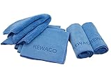 KEWAGO - 6 Stück Premium Microfaser Tücher blau - 400GSM Profi Qualität 40x40cm groß. Microfasertuch Autopflege, Auto Tuch zum trocknen, als Poliertuch, Reinigungstuch u. zur Auto Innenraum Reinigung