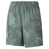 PUMA BMG Replica Jugend Fußball Auswärtsshorts 21/22 Laurel Wreath-Elektro Green 116