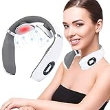 Intelligentes Nackenmassagegerät, Nackenmassagegerät, Elektrisches Puls-Nackenmassagegerät, Smart Massagegerät, Elektro Magnetic Pulse Nackenmassage mit Heizungs-Funktion Geeignet für H