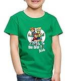 Spreadshirt Die DREI Fragezeichen Kids Justus, Peter, Bob Team Kinder Premium T-Shirt, 134-140, Kelly G