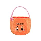 Mengove Süße Kürbis Fledermaus Tasche Halloween Handtasche Süßigkeiten Tasche Geschenk Home Storage Geschenktüte Eimer Teufel tragbare Vlies Süßes oder Saures Geschenk H