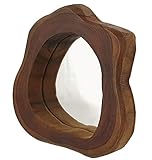 LioLiving®, Wandspiegel aus massivem Teakholz (#400134)