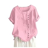 HHOP leinenbluse Damen Pullover Damen grün häkelshirt Tshirt Damen Sommer sexy Damenpullover Langarm elegant Damen Tunika Langarm weiße hemdbluse Damen Tops Damen Spitze Umstandsmode Oberteil S