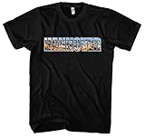 Hannover Vintage Skyline Herren T-Shirt | Stadt - City - Fussball - Sport - Hannover Shirt - Ultras | Schwarz (S) Druk: B