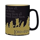 Herr der Ringe - Tasse Kaffeebecher 460 ml - Die Gefährten - EIN Ring Sie zu knechten - Geschenkbox