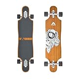 Apollo Longboard, Komplettboard mit Deck aus Bambus & Fiberglas, High-End Board mit ABEC 9 Kugellager, Flex 2 Longboards für Jugendliche und Erwachsene, Profi-C