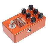 Generic Gitarre Effekt Pedal Gitarre Verzerrung Pedal Elektrische Gitarre Klassische Effektor Pedal für Room Halle Kirche Frühling Platte Studio Mod Wahre Bypass (Orange)