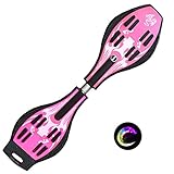 Sumeber Waveboard Kinder Street Surfing Roller Torsion Skateboard Double Decks Casterboards für Wave/Surf Waveboard/Castor Board mit blinkenden Rädern für Kinder/Jugendliche, R