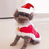 Namsan Hundekostüm Weihnachten Katzen Weihnachtskostüm Weihnachtsmütze für Hund Kostüm für Katzen Xmas C