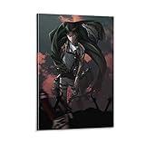 Attack on Titan Anime Poster Leinwandposter Wandkunst Dekor Druck Bild Gemälde für Wohnzimmer Schlafzimmer Dekoration 20 x 30 cm Rahmen-S